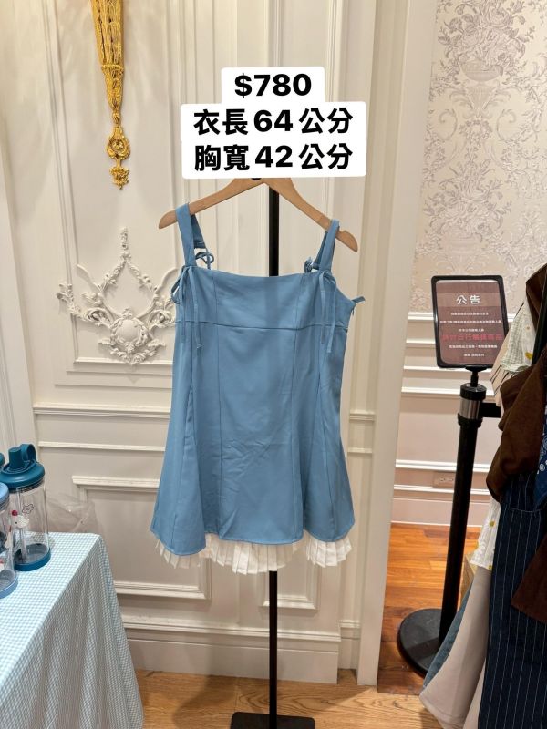 質感蝴蝶結雙層洋裝 