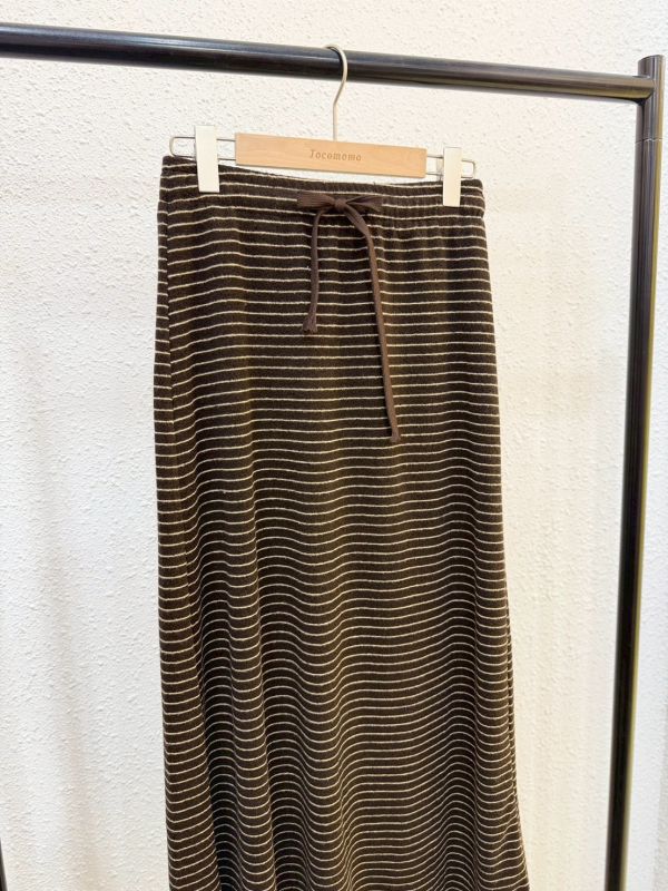 日常舒適條紋長裙 (冬) 