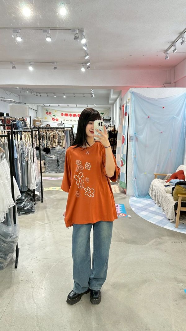 可愛花花塗鴉大踢 