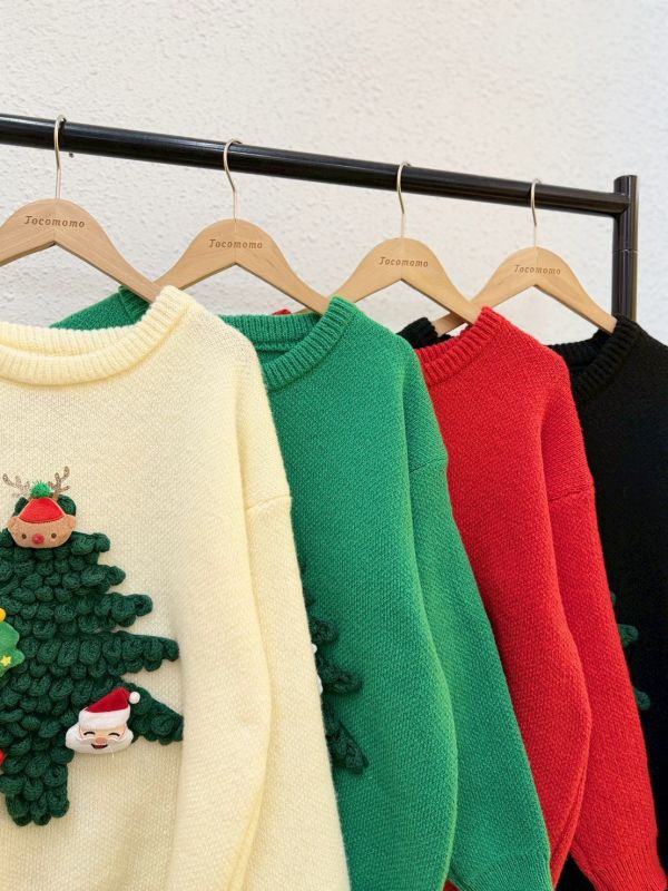 可愛毛線聖誕樹毛衣 