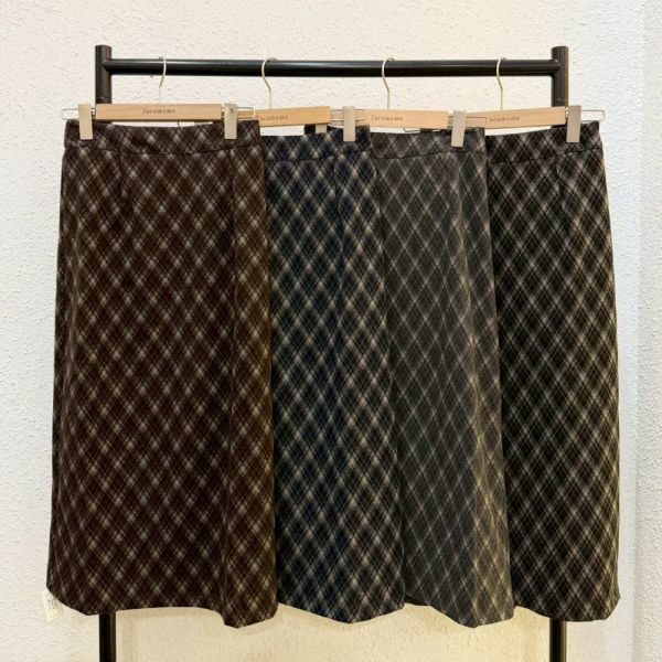 日常小菱格紋長裙 (冬) 