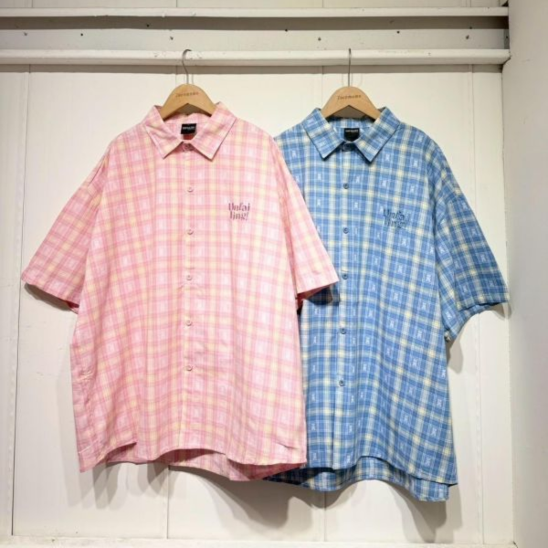 夏日小熊方格襯衫 