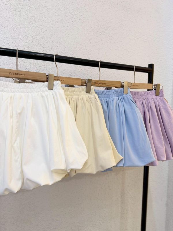 百搭澎澎素面短裙 