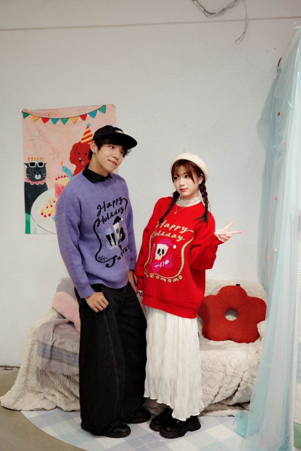 自訂款-聖誕骷髏頭毛衣 