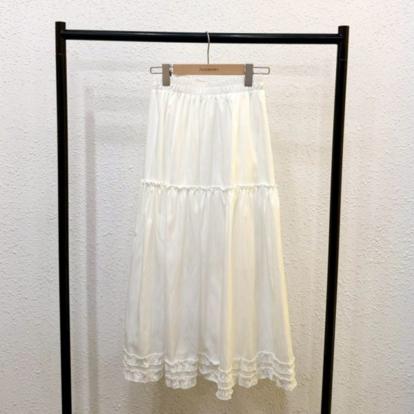 簡約層次拼接長裙 