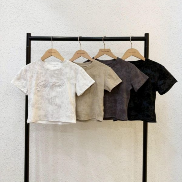 復古刺繡暈染上衣 