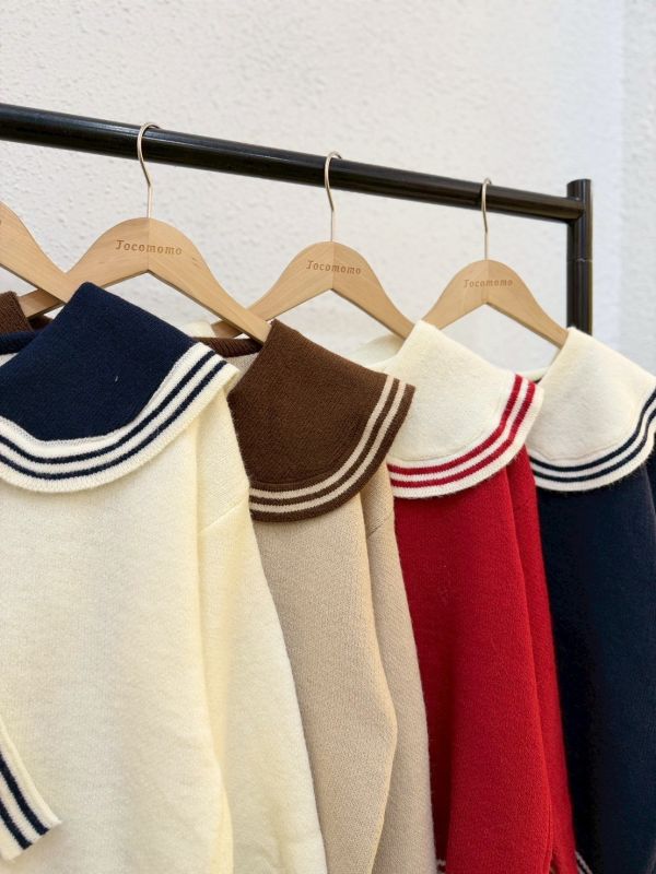 可愛水手風毛衣 