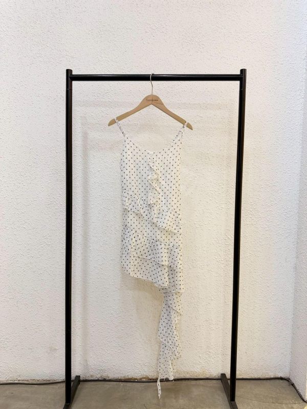 荷葉點點暗紋洋裝 