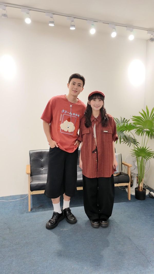復古條紋口袋襯衫 