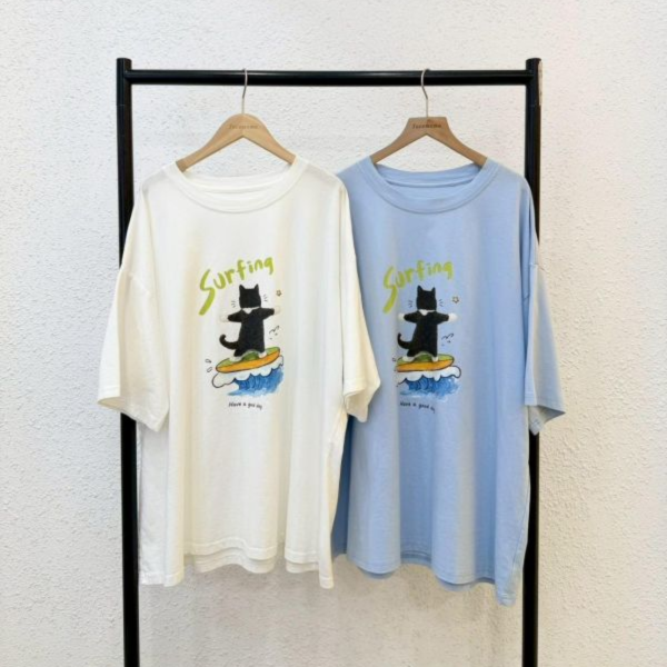 衝浪小貓塗鴉大踢 