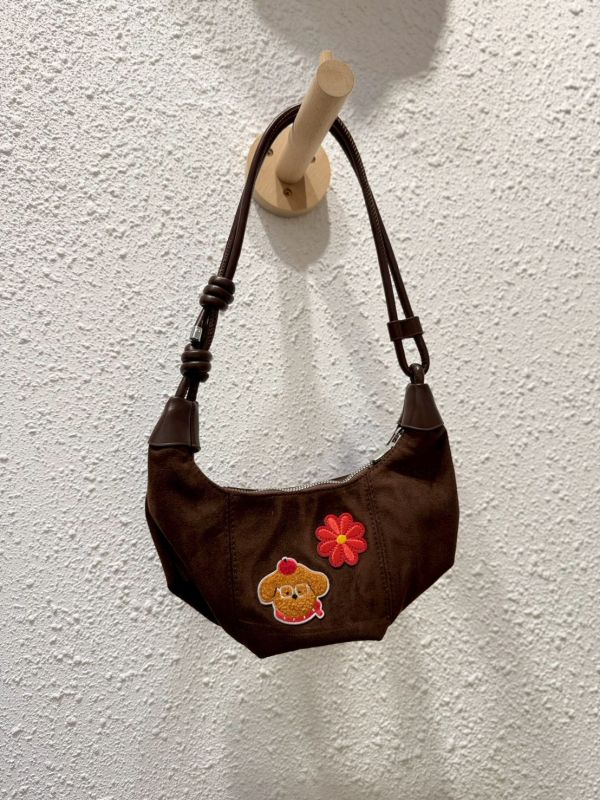 可愛燙布牛角小包 