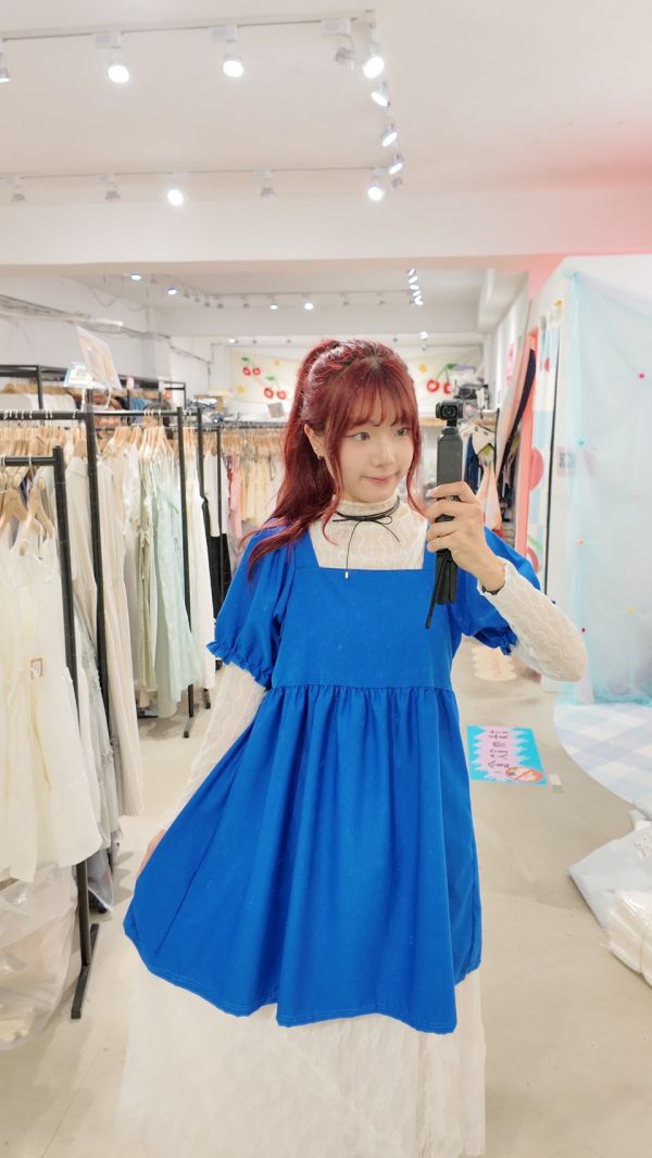 公主澎澎短洋裝 