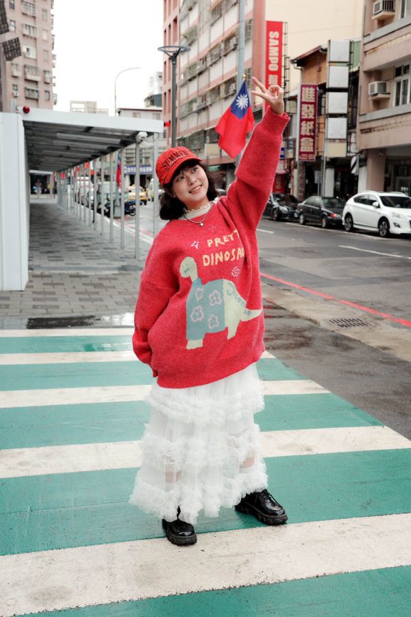 自訂款-漂亮恐龍毛衣 