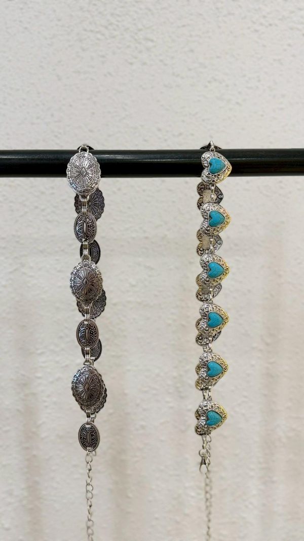 造型雕花金屬腰鍊 