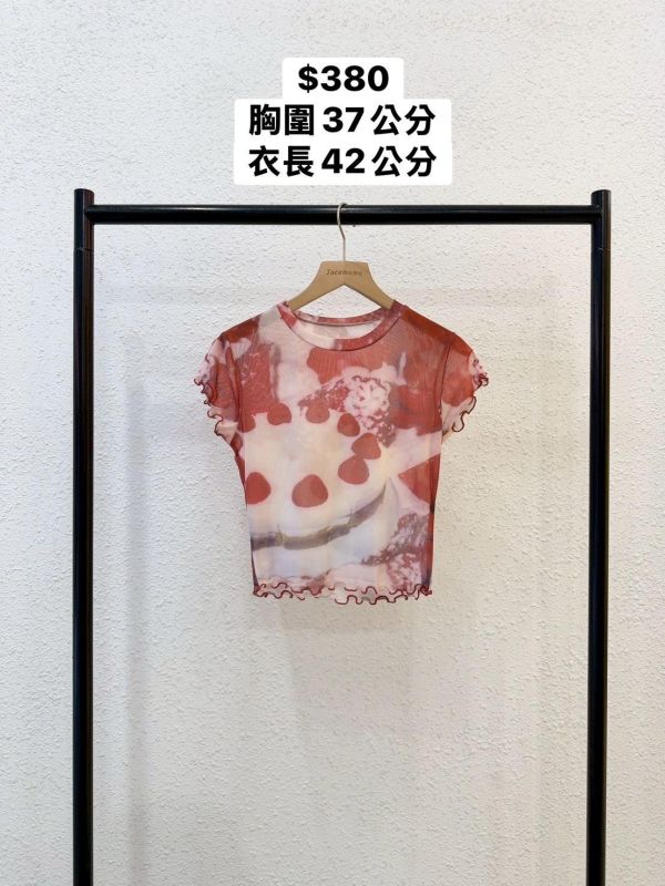 少女蛋糕短袖透膚 