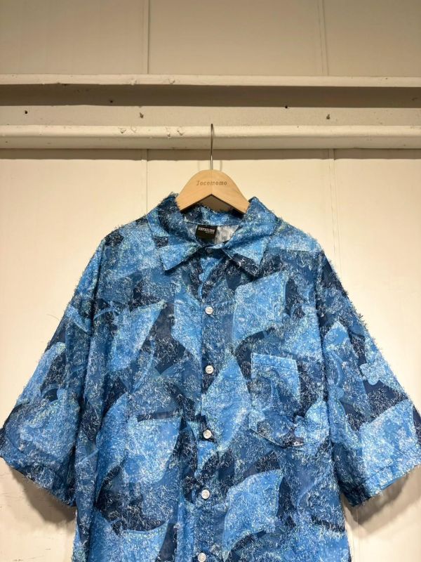 海鹽藝術拼色襯衫 