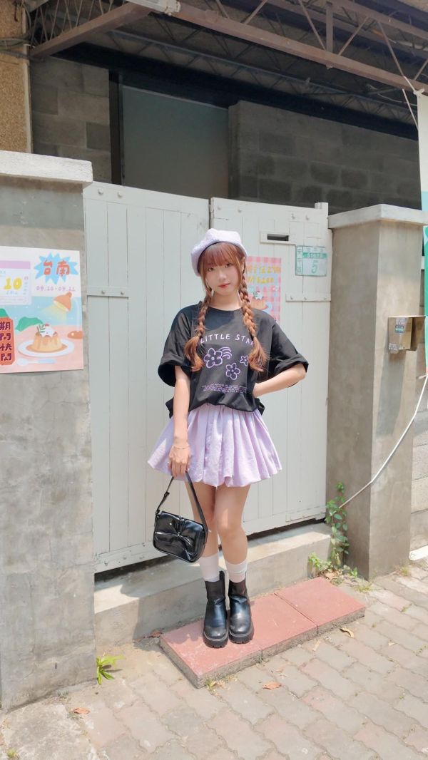 百搭澎澎素面短裙 