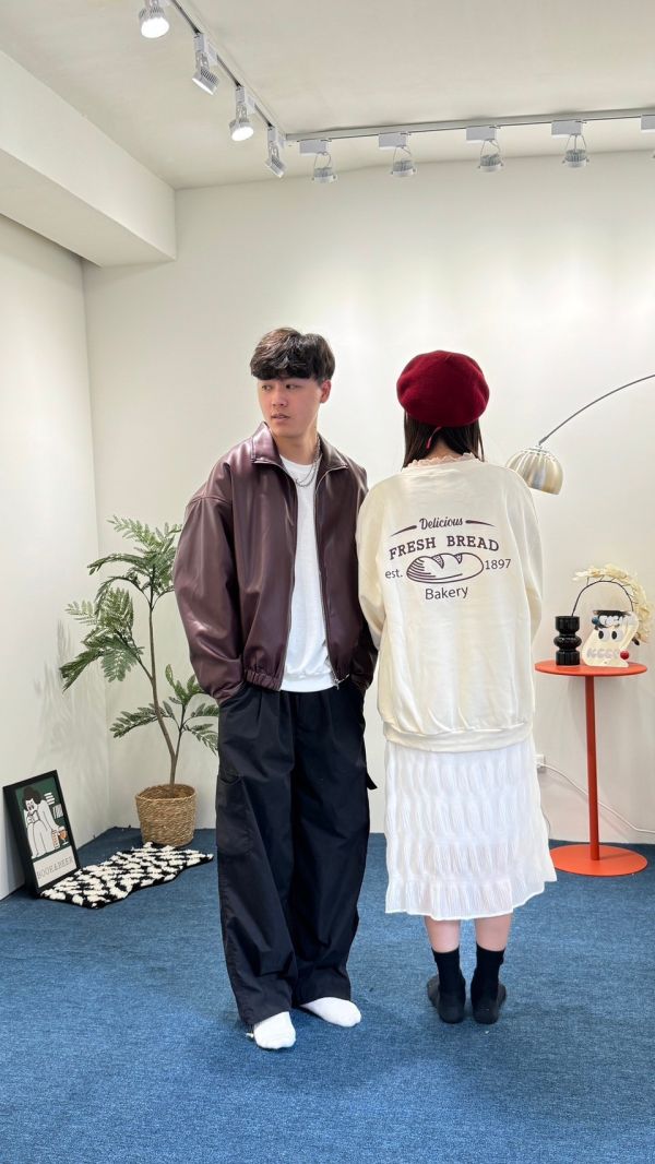 OVERSIZE經典皮外套 