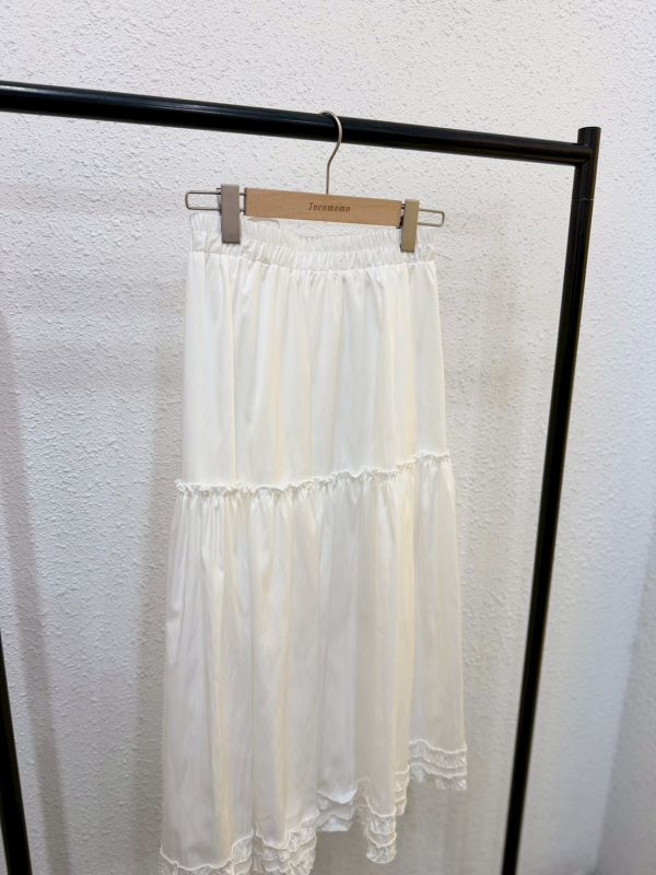 簡約層次拼接長裙 