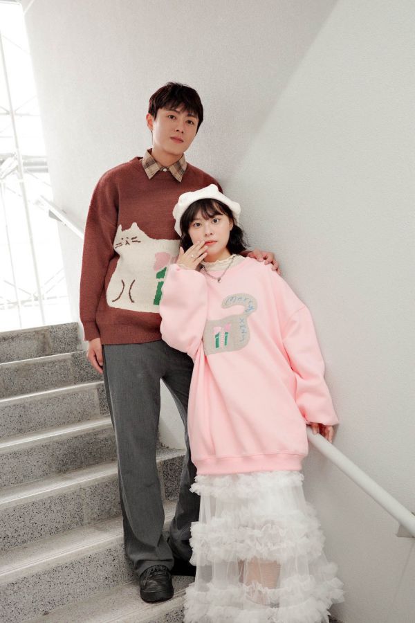 自訂款-小肥貓聖誕刺繡大學踢 