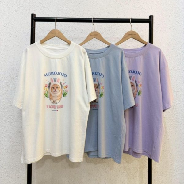 可愛兔耳鏡子貓大踢 