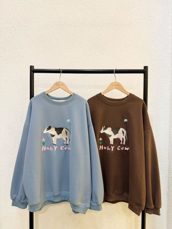 自訂款-可愛牛牛刺繡大學踢 