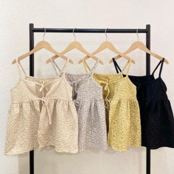 小花花壓紋罩衫 