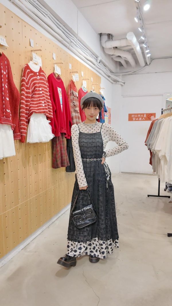 小花花長袖透膚 