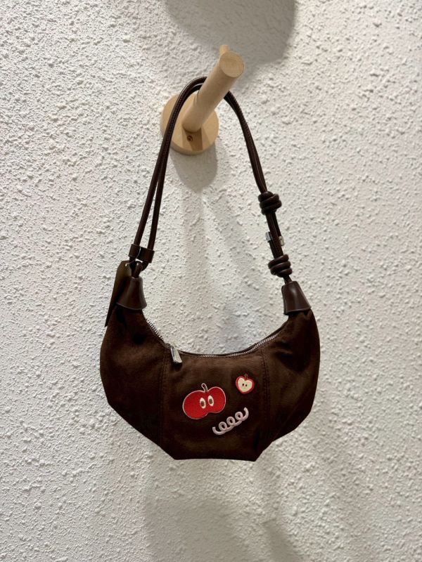 可愛燙布牛角小包 