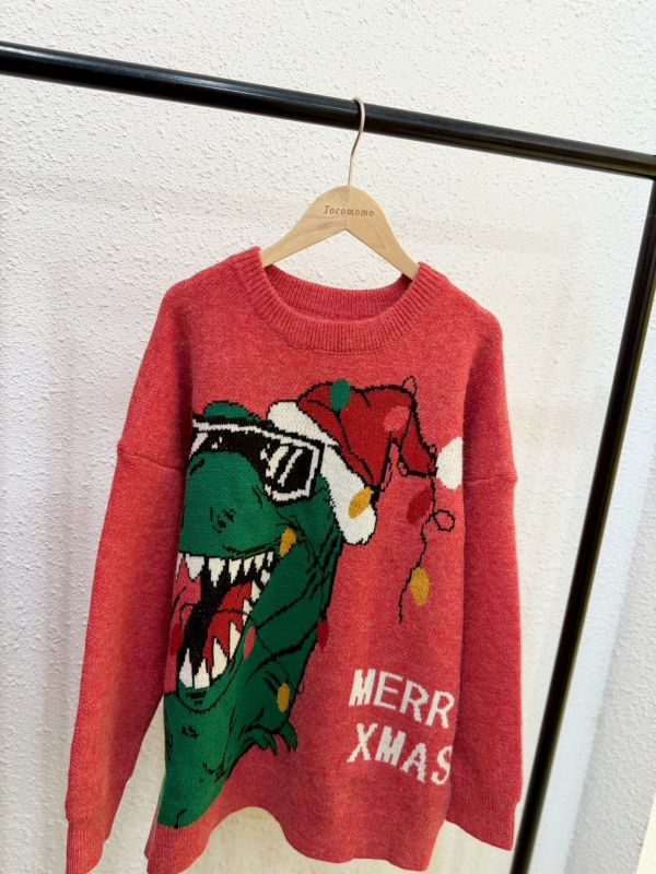 墨鏡暴龍聖誕毛衣 