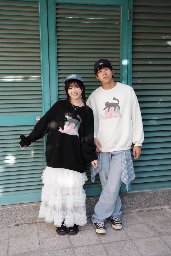 自訂款-黑貓打瞌睡大學踢 