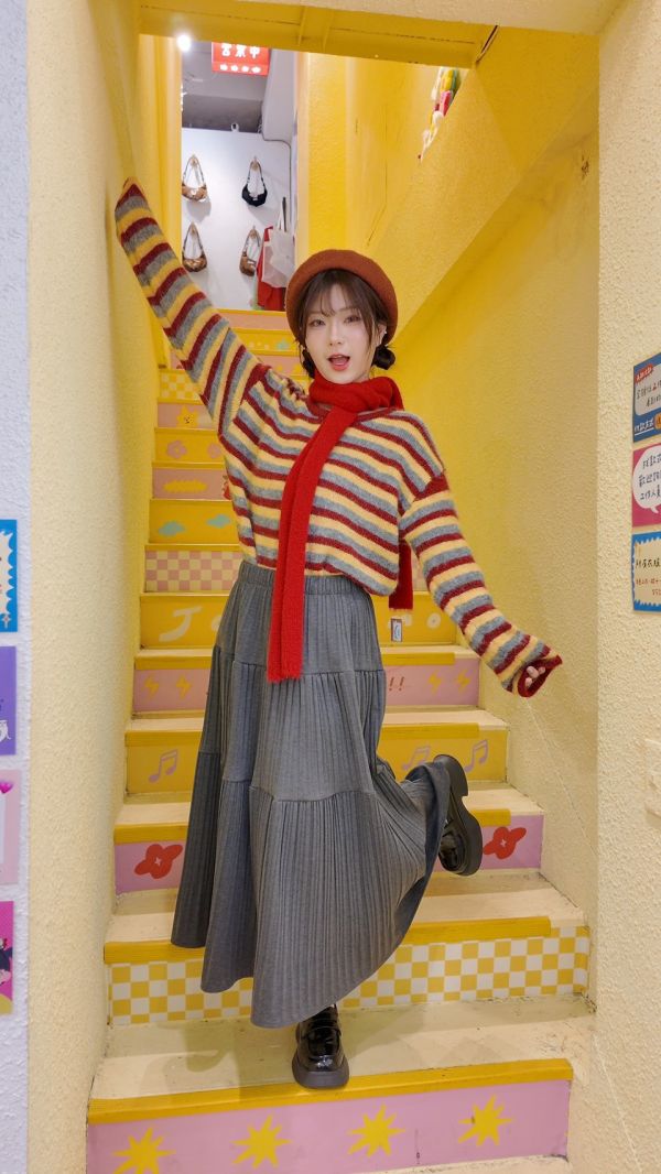 百搭秋日造型圍巾 