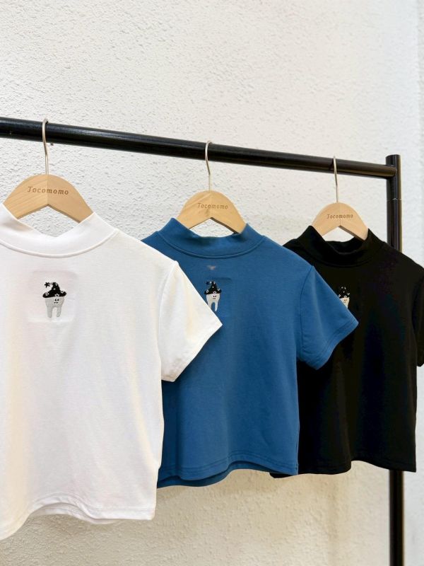 自訂款-魔法牙齒刺繡高領上衣 (MIT) 