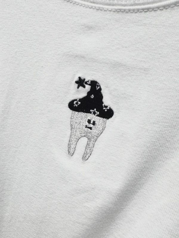 自訂款-魔法牙齒刺繡小圖大踢 (MIT) 