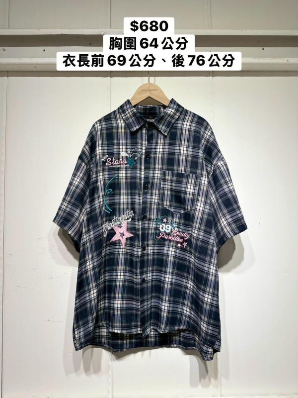 美式星星貼布襯衫 