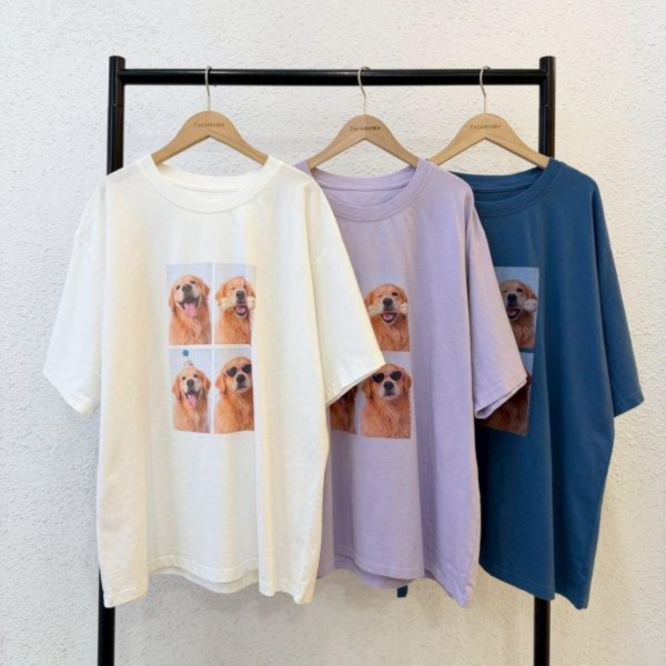 開心狗狗印花大踢 