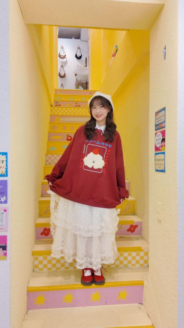 天女散花蕾絲長裙 