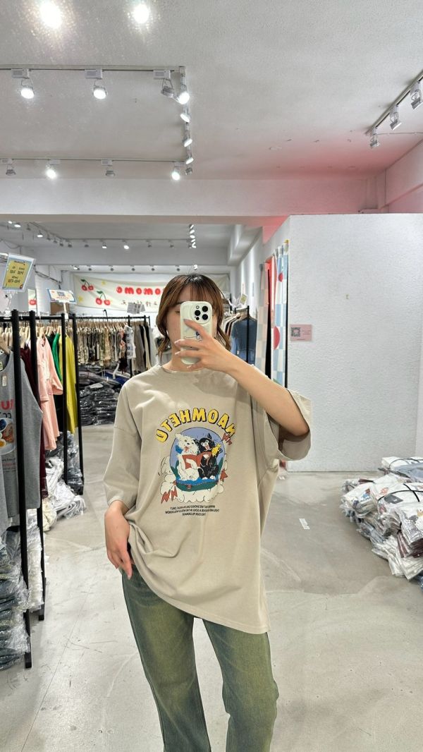頑皮貓插畫大踢 (柔軟貼身) 