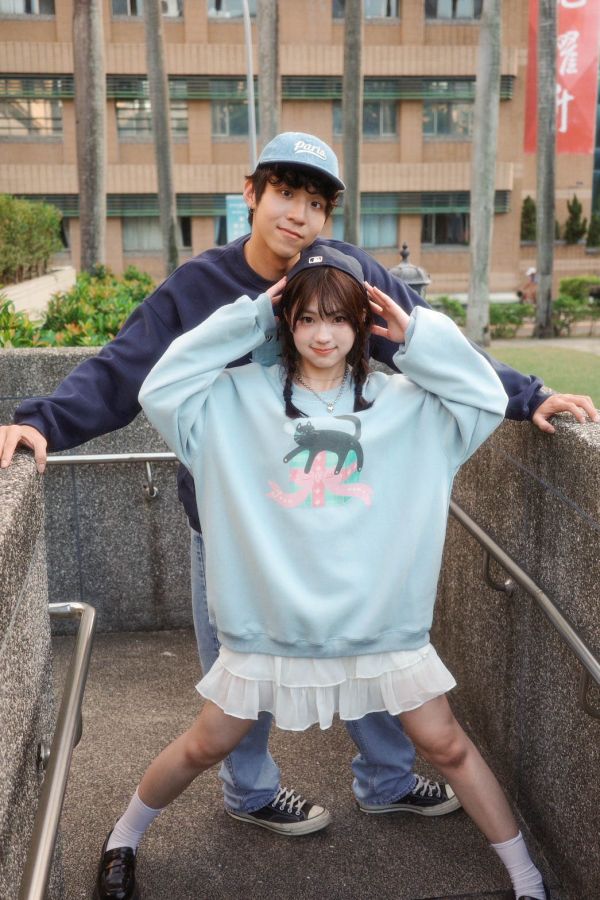 自訂款-黑貓打瞌睡大學踢 