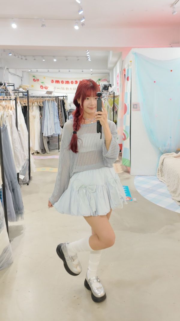 澎澎大蝴蝶結短裙 