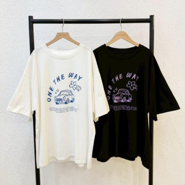 簡約線條車車大踢 