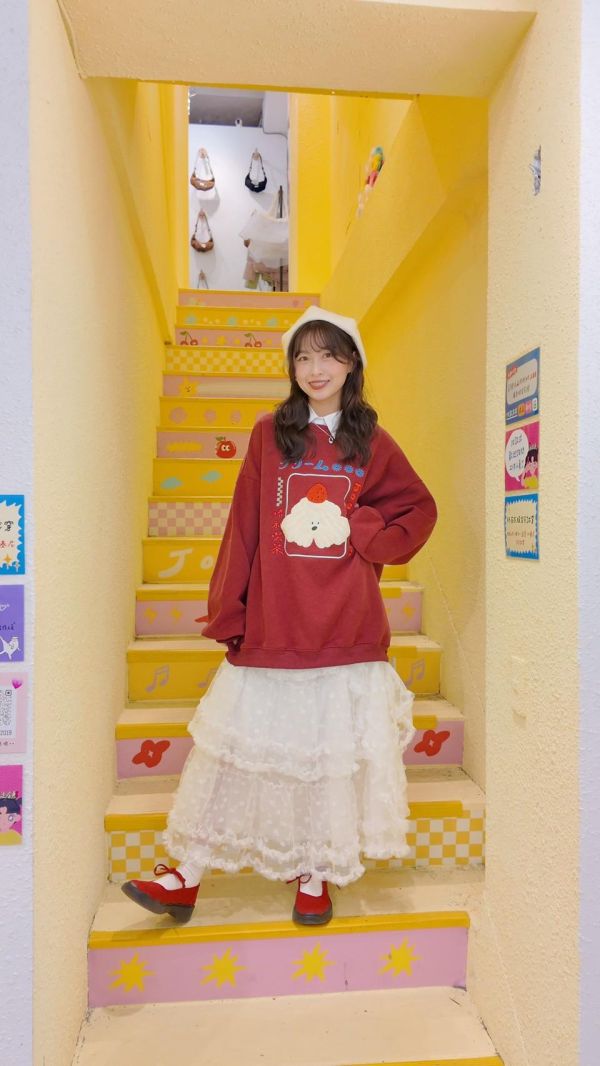 天女散花蕾絲長裙 