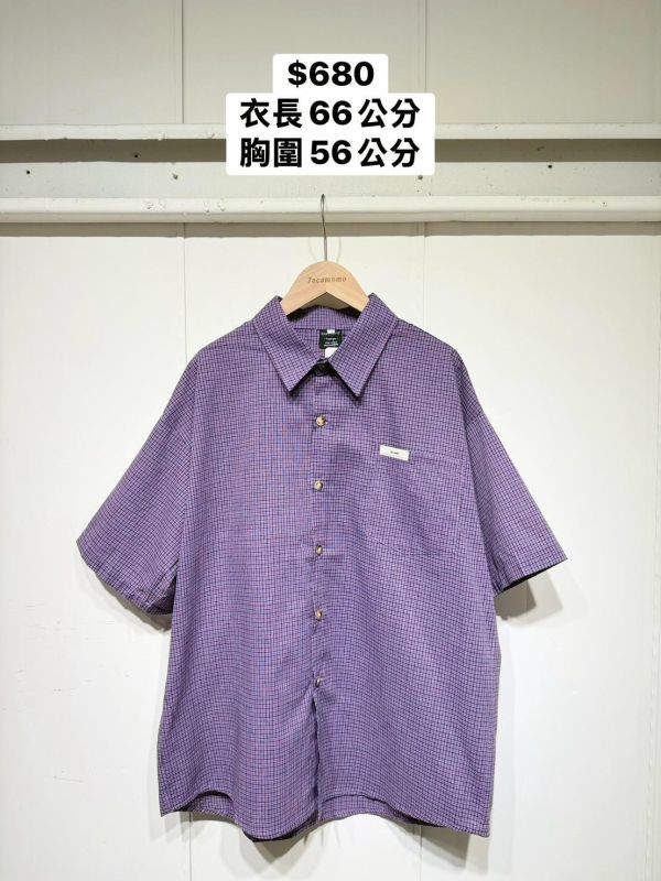 日系清新格紋襯衫 