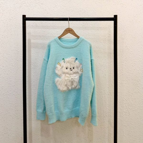 可愛裝飾狗狗毛衣 
