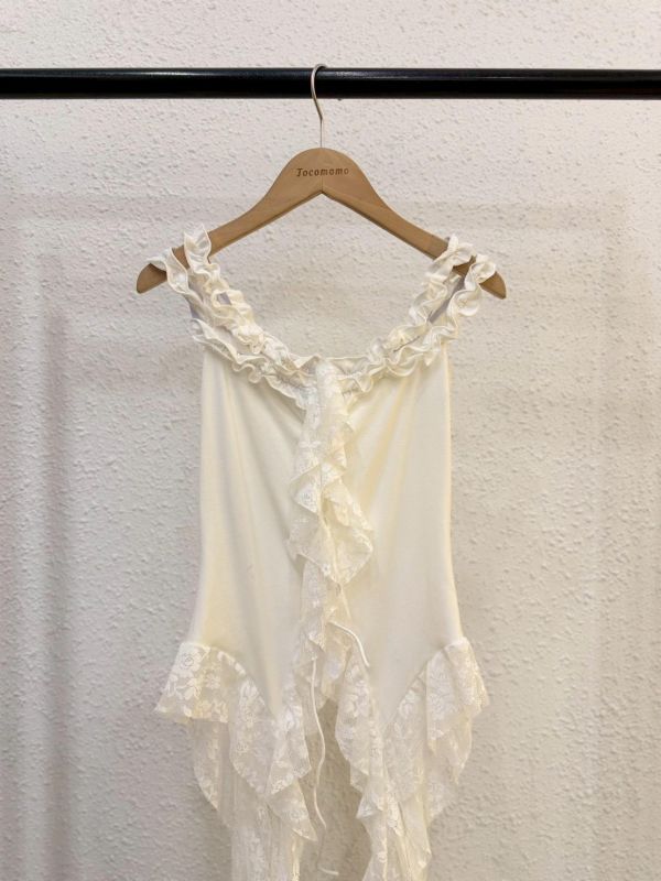 夢幻蕾絲荷葉洋裝 