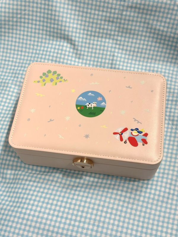 小插圖雙層飾品盒 