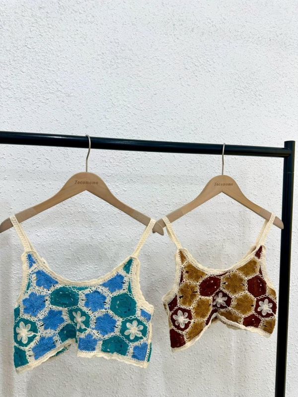 細肩蜂巢格小背心 