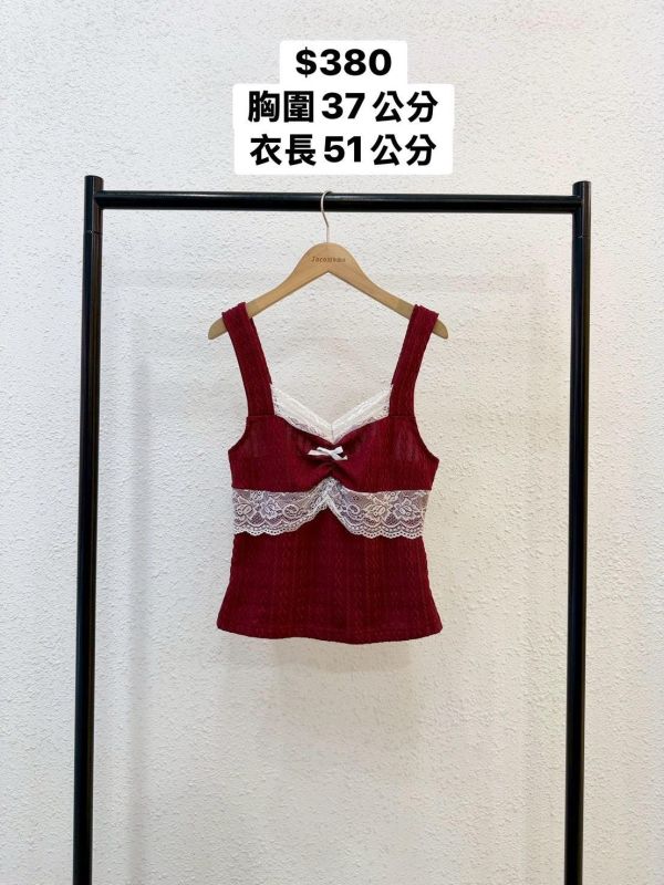 少女蕾絲拼接背心 