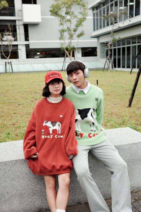 自訂款-可愛牛牛刺繡大學踢 