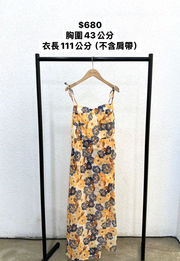 日系昭和花花洋裝 